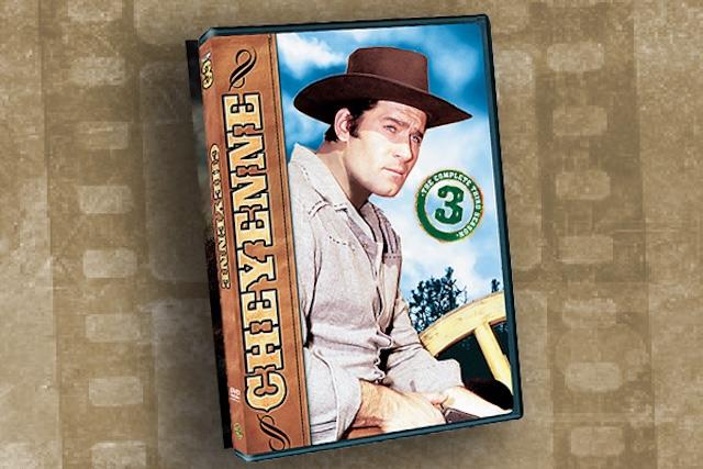 The Cheyenne DVD collection – A cover showcasing Clint Walker’s legendary character, Cheyenne Bodie, on a DVD set celebrating one of television’s greatest Westerns.