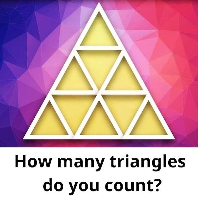 How many triangles do you count? This seemingly simple question has puzzled many!