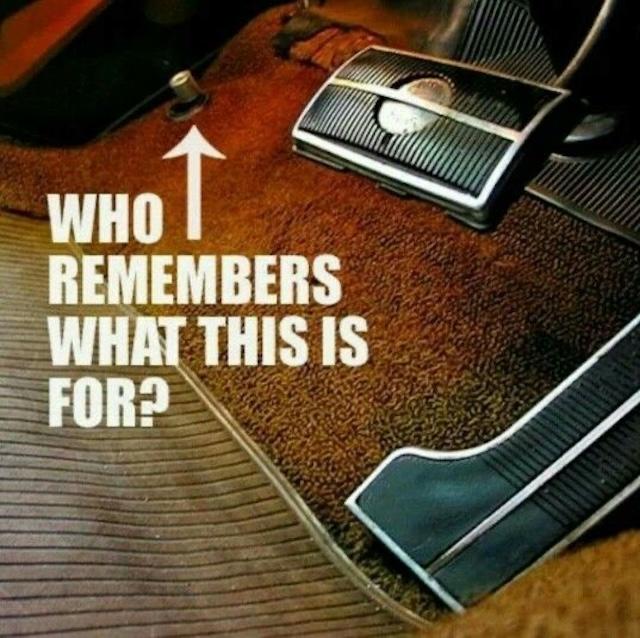 Who remembers this old-school floor button? It was essential for navigating those nighttime drives