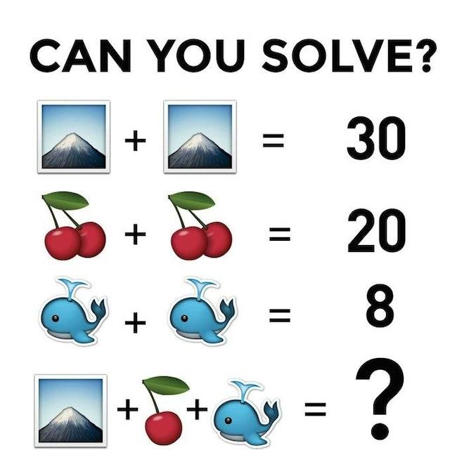 Can you solve this emoji math puzzle? It's trickier than it looks!